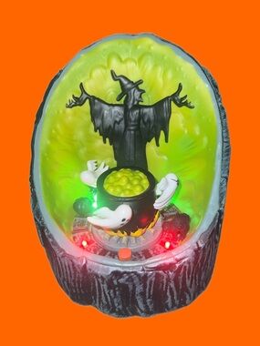 Hyde and Eek! Halloween Lights/Sound Animated Witch Ghost Cauldron Scene Target